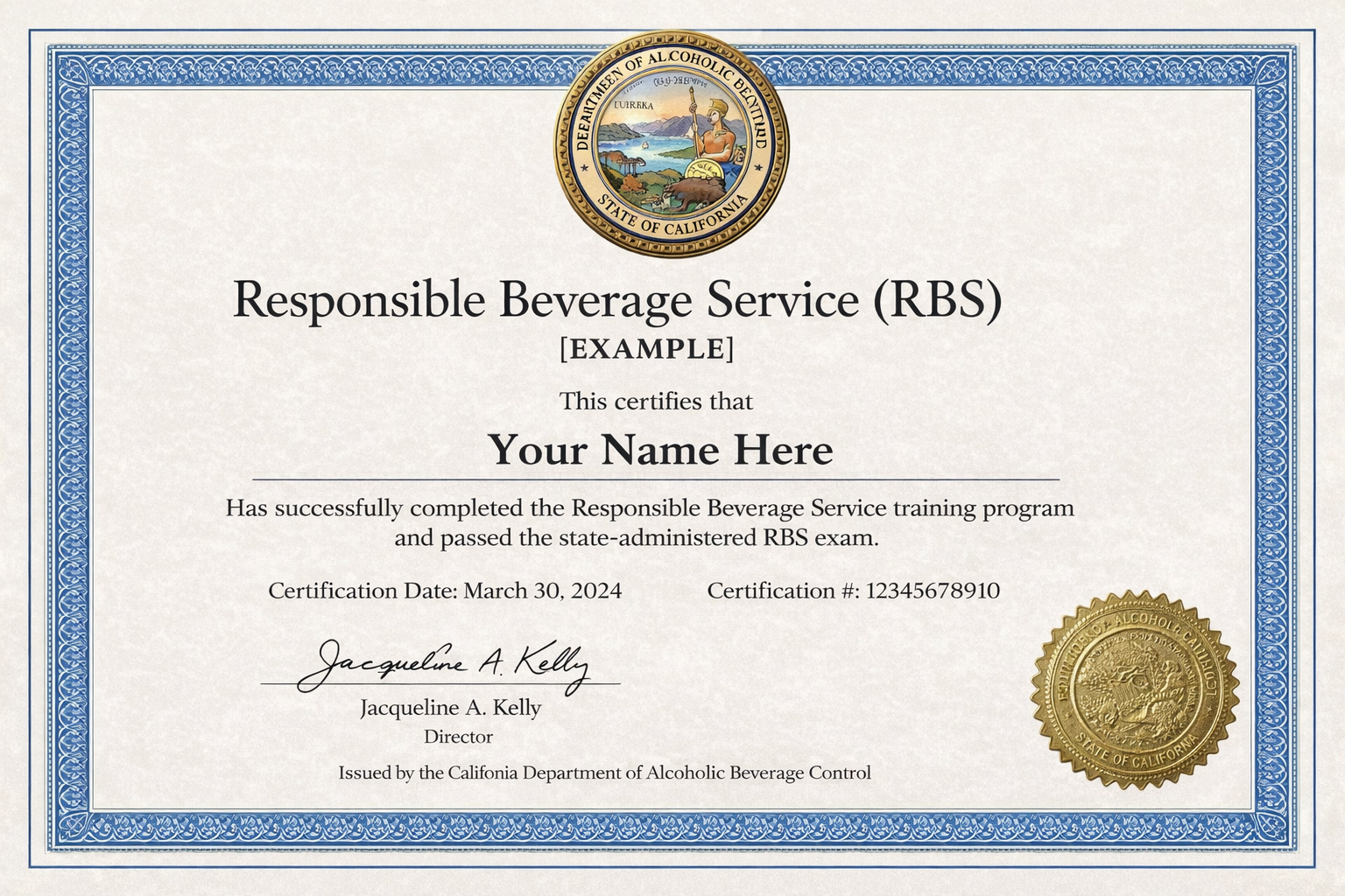 Alcohol Server Certification
