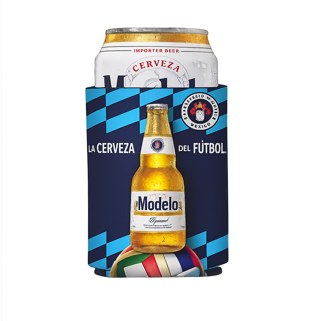 Modelo Soccer 12 oz Beverage Insulator (Pack of 50)